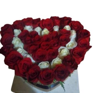 Caja Corazon Rosas