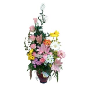 Pirámide de Rosas en Cristal 3