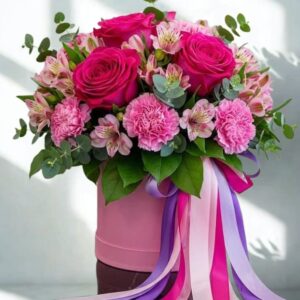 Flores Mixtas en Cilindro